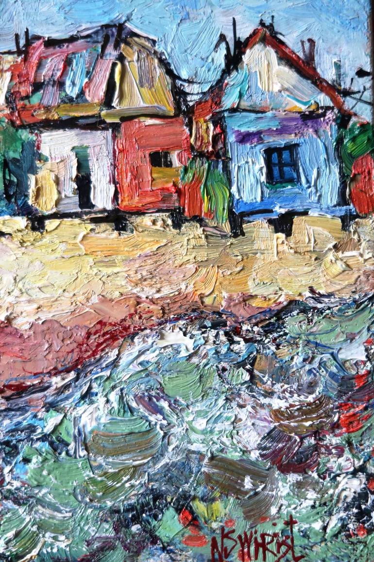 Original Impressionism Landscape Painting by Nicolai Ostapenco