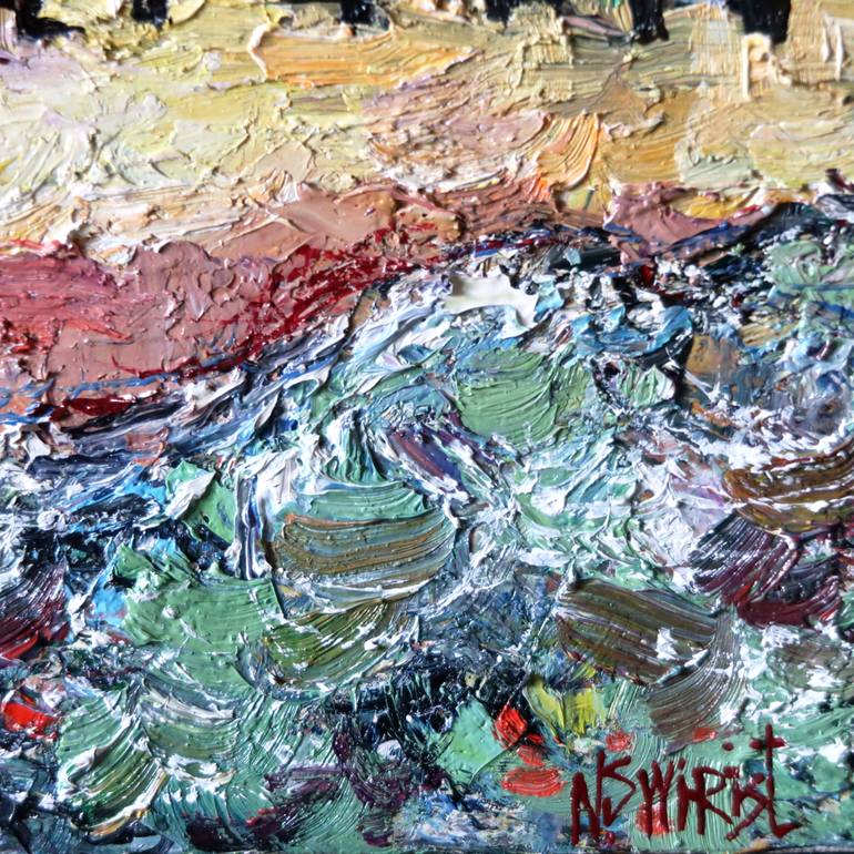 Original Impressionism Landscape Painting by Nicolai Ostapenco