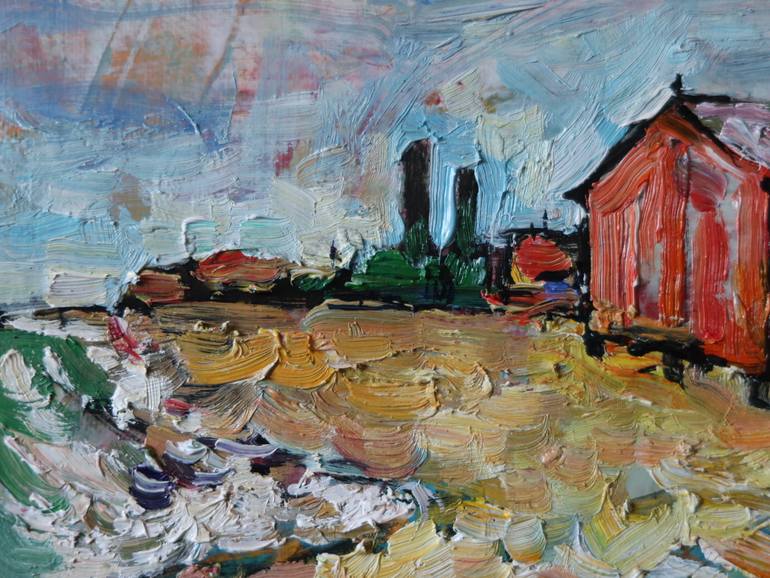 Original Impressionism Landscape Painting by Nicolai Ostapenco