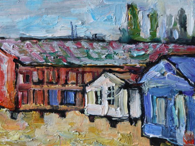 Original Impressionism Landscape Painting by Nicolai Ostapenco