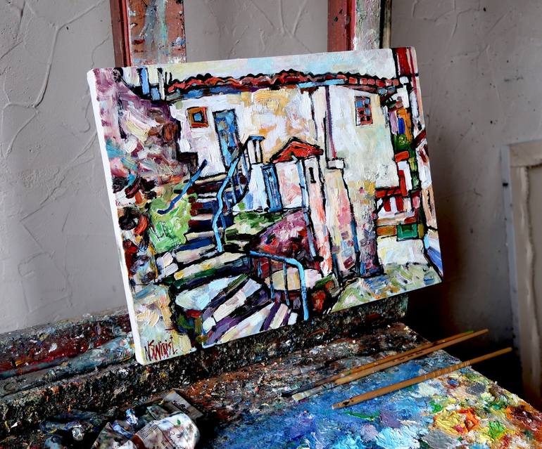 Original Impressionism Landscape Painting by Nicolai Ostapenco