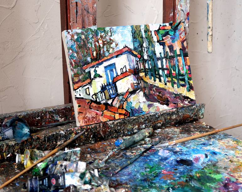 Original Impressionism Landscape Painting by Nicolai Ostapenco
