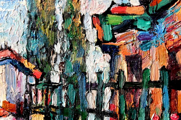 Original Impressionism Landscape Painting by Nicolai Ostapenco