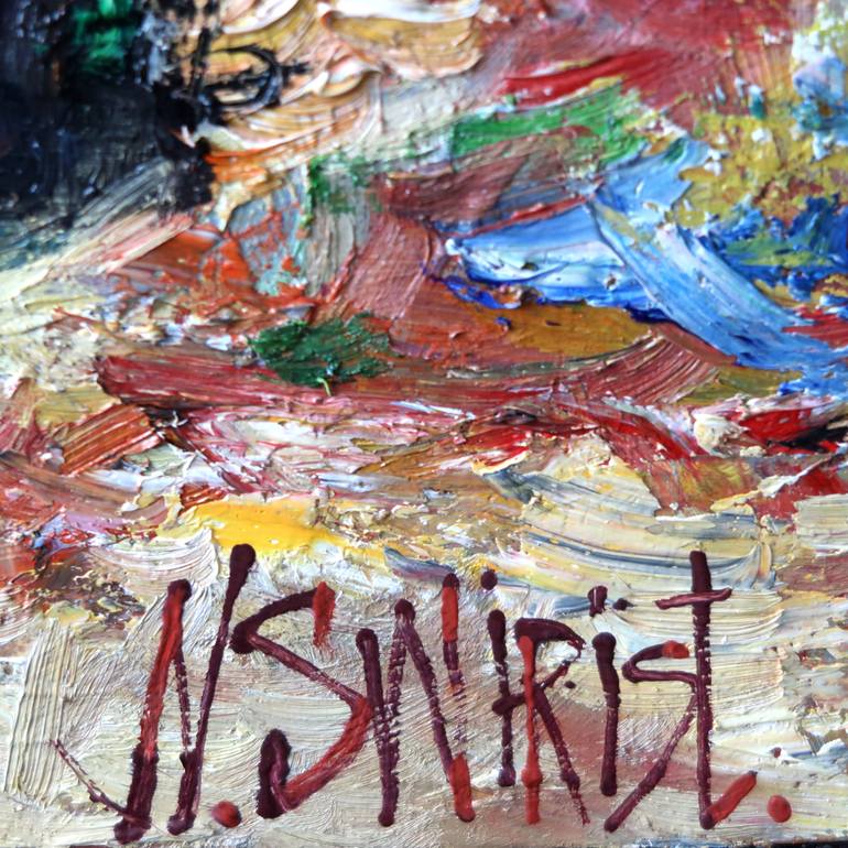 Original Impressionism Landscape Painting by Nicolai Ostapenco