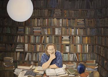 Original Figurative Interiors Painting by Michael Burris Johnson