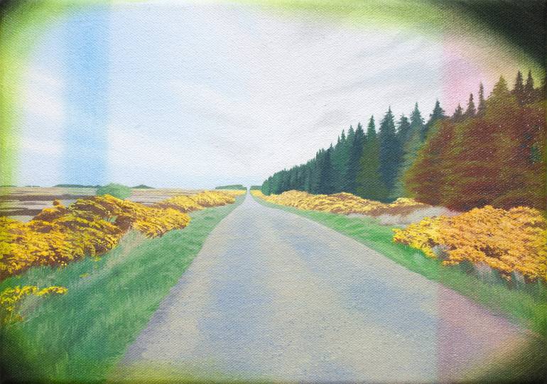 Original Landscape Painting by James Moore | Realism Art on Canvas | The Road