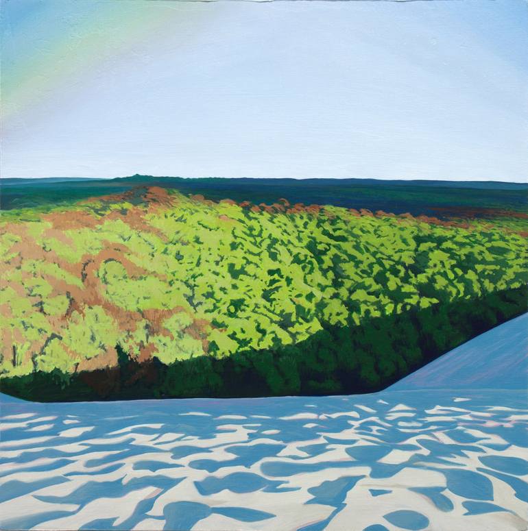 Original Landscape Painting by James Moore | Figurative Art on Wood | So High