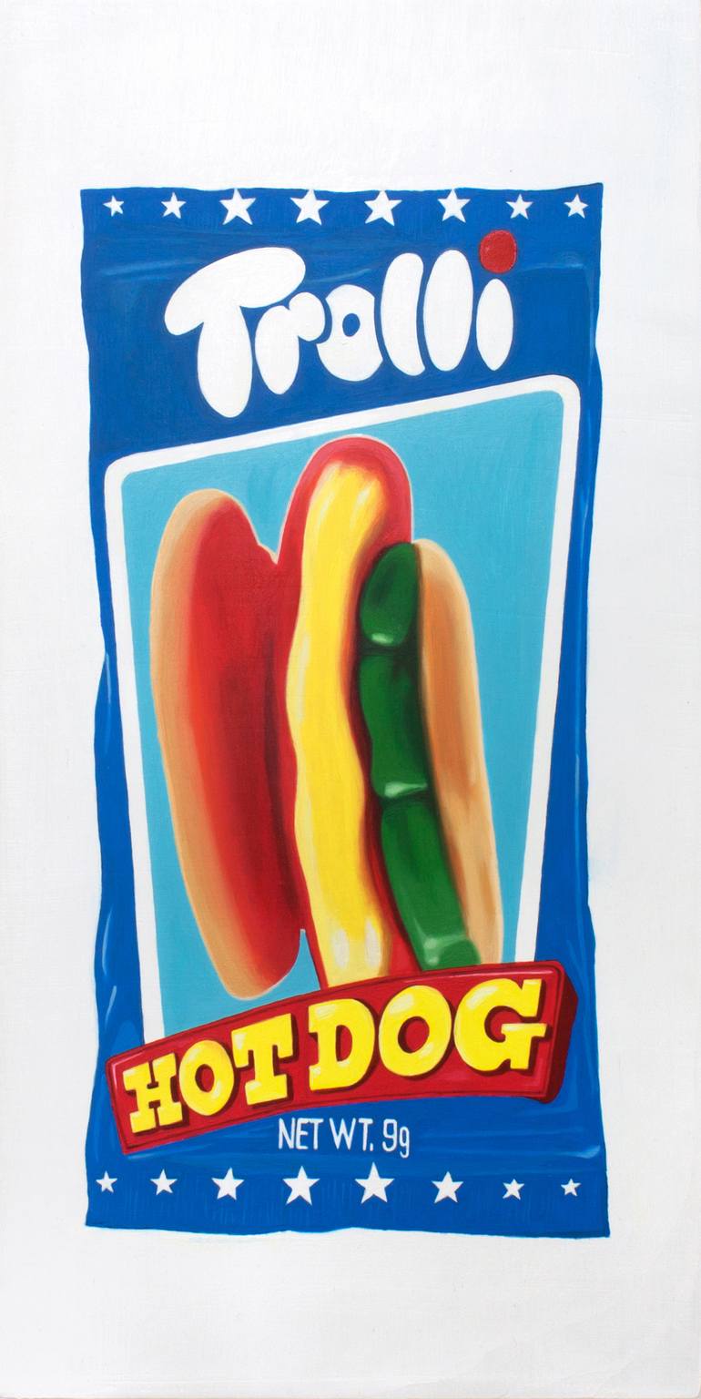 Original Still Life Painting by James Moore | Photorealism Art on Wood | Raw Dog