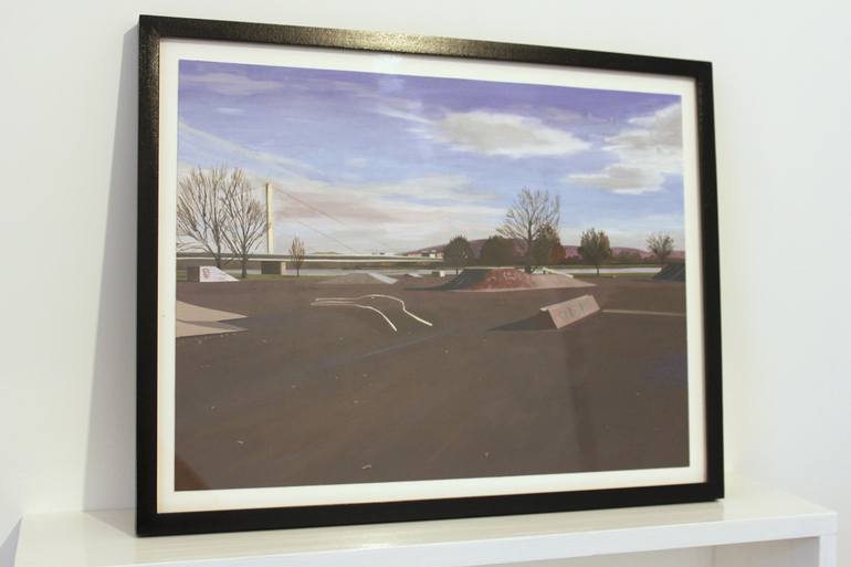 Original Figurative Landscape Painting by James Moore