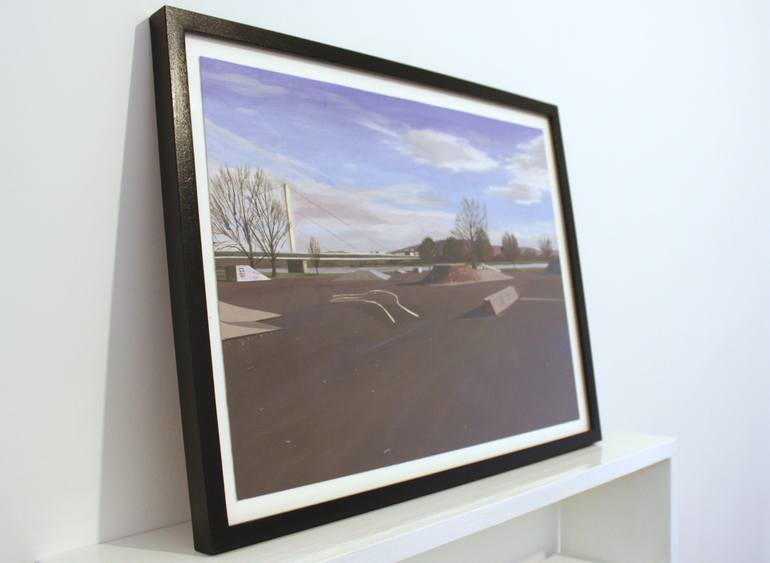 Original Figurative Landscape Painting by James Moore