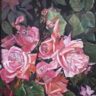 Original Impressionism Floral Paintings by Laura Zilocchi