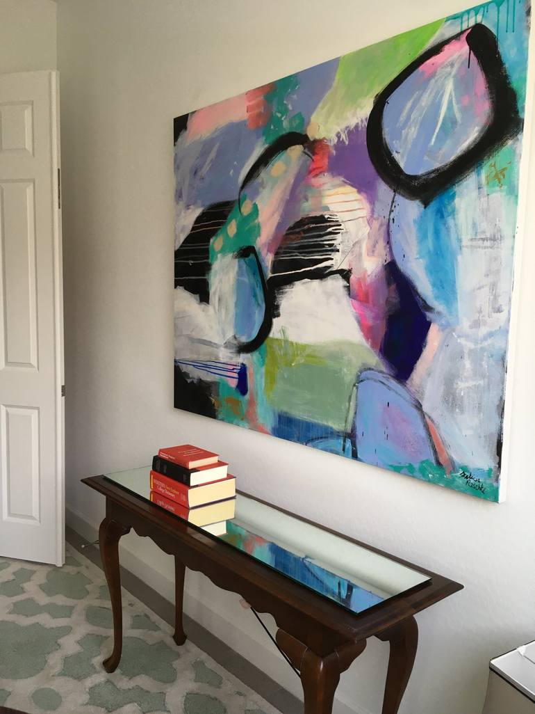 Original Abstract Painting by Felicia Haberman Raschke