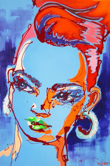 Colorful and bright, almost abstract women portraits: Ramnusia  2011 thumb