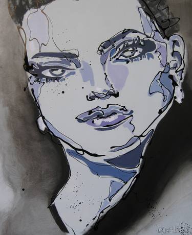 Abstract femme fatale portrait: "Rhea"  2010 thumb