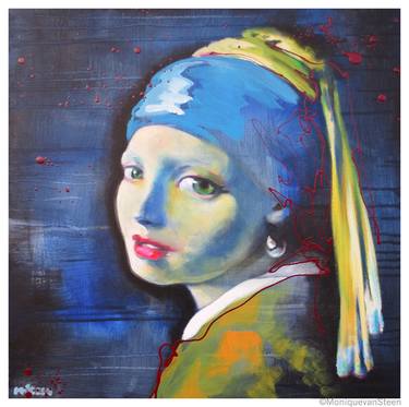 Hommage to Vermeer: girl with the pearl  2014 thumb