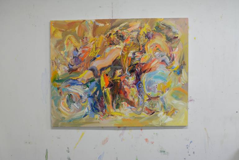 Original Abstract Expressionism Body Painting by Lydia Lee
