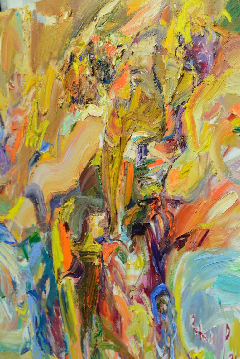 Original Abstract Expressionism Body Painting by Lydia Lee