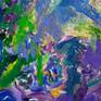 Detailed of artwork . Oil , Oil-bar & pastel