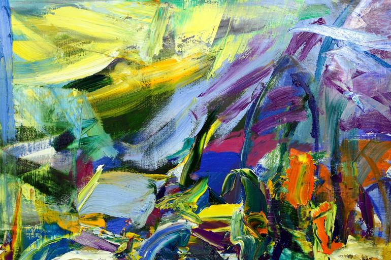 Original Abstract Expressionism Nature Painting by Lydia Lee