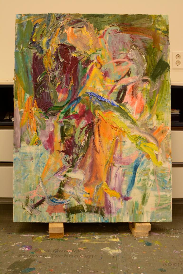 Original Abstract Expressionism Abstract Painting by Lydia Lee
