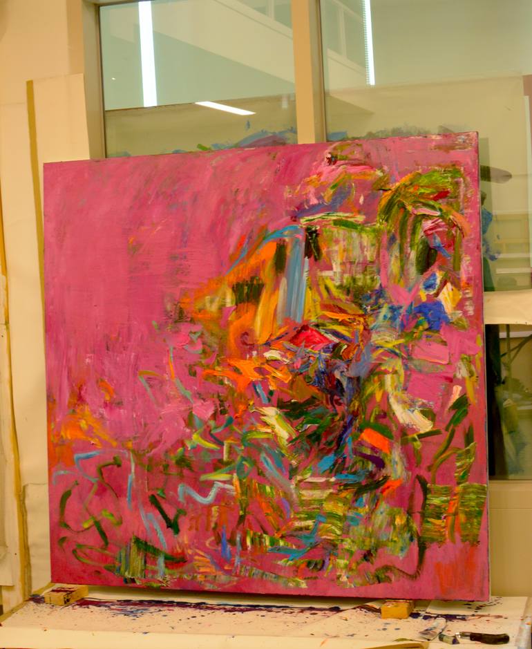 Original Abstract Expressionism Abstract Painting by Lydia Lee