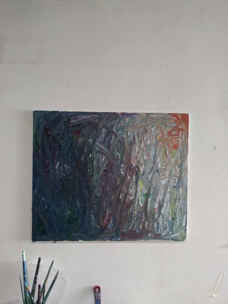 Original Art Deco Abstract Painting by Lydia Lee