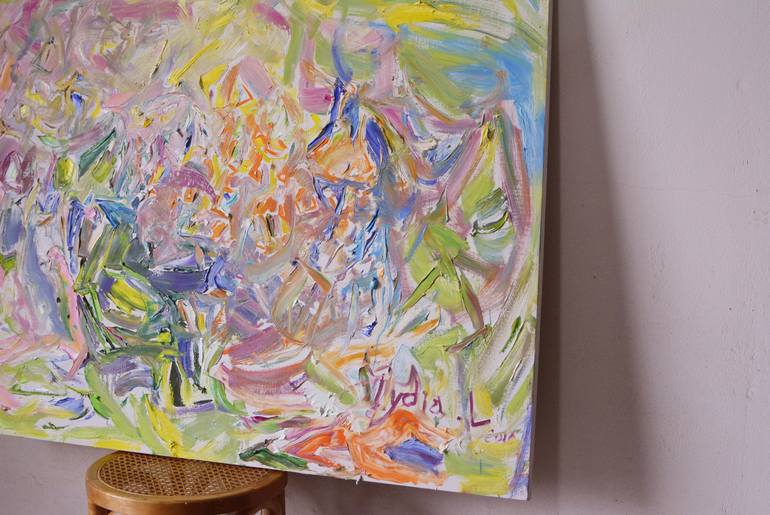 Original Abstract Expressionism Abstract Painting by Lydia Lee