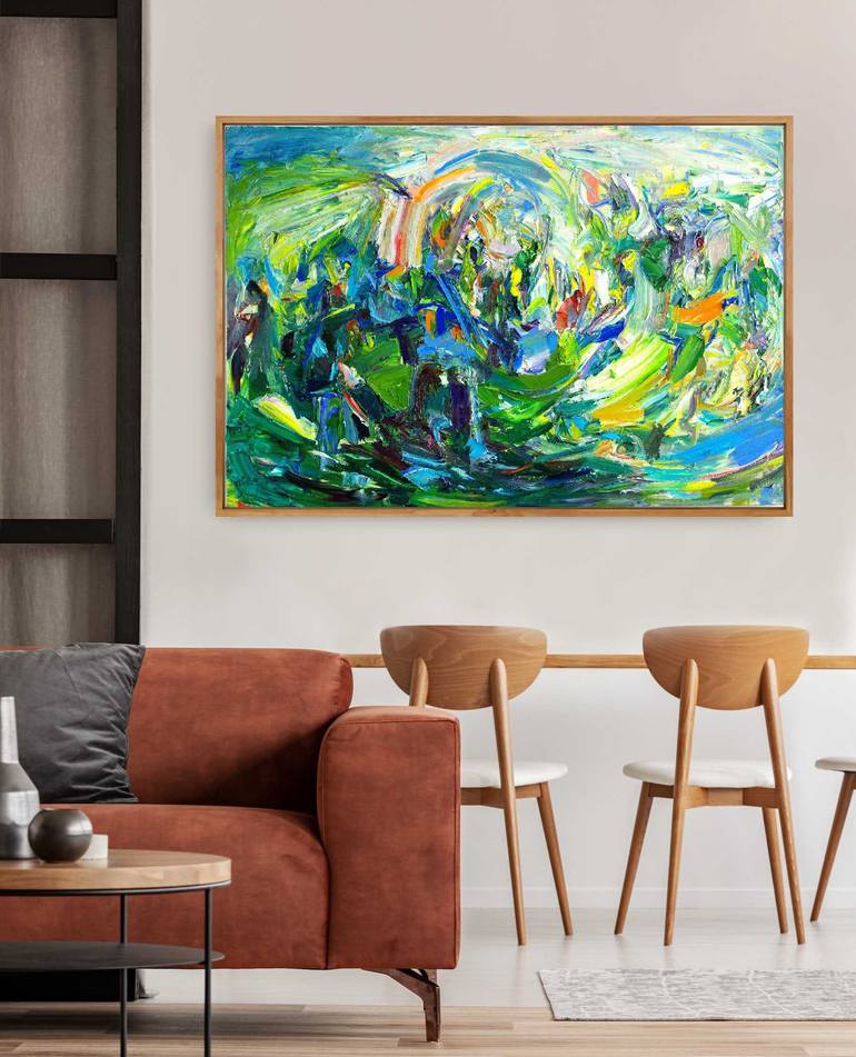 Original Abstract Expressionism Abstract Painting by Lydia Lee