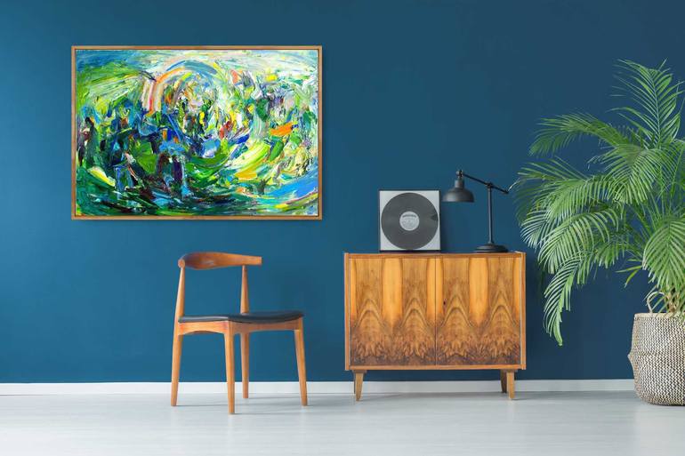 Original Abstract Expressionism Abstract Painting by Lydia Lee