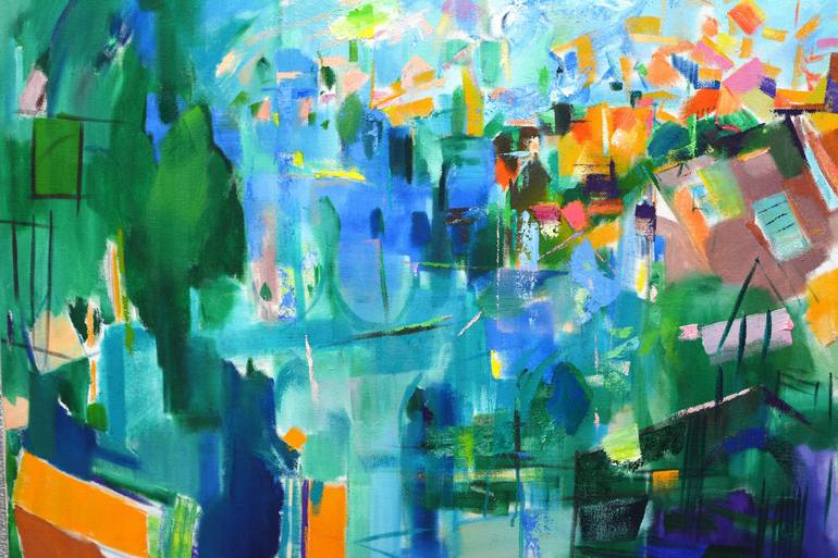 Original Abstract Expressionism Landscape Painting by Lydia Lee