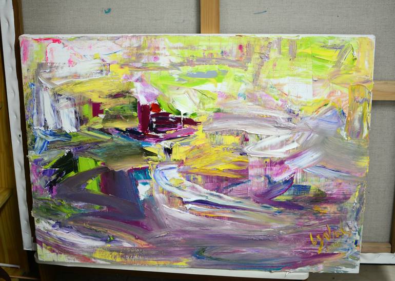 Original Abstract Expressionism Abstract Painting by Lydia Lee