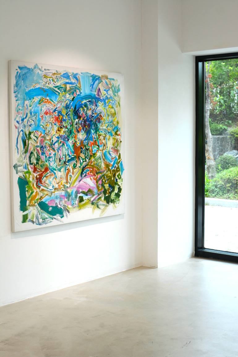 Original Abstract Expressionism Landscape Painting by Lydia Lee