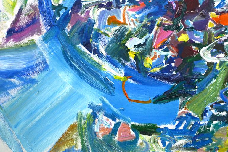 Original Abstract Expressionism Landscape Painting by Lydia Lee