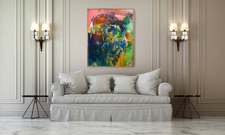 Original Abstract Expressionism Abstract Painting by Lydia Lee