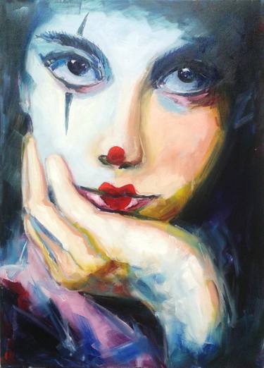 Original Expressionism People Paintings by Massimiliano Malimpensa