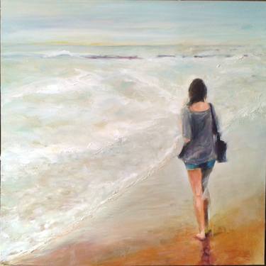 Original Expressionism Beach Paintings by Massimiliano Malimpensa