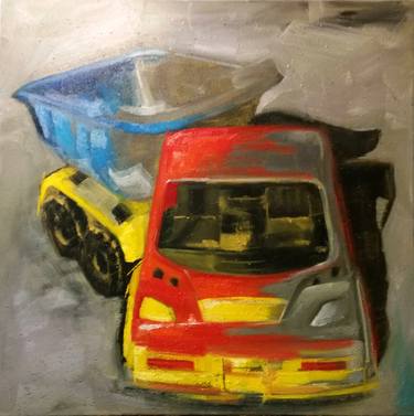 Print of Automobile Paintings by Massimiliano Malimpensa