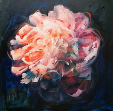 Print of Expressionism Floral Paintings by Massimiliano Malimpensa