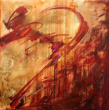 Original Abstract Expressionism Abstract Paintings by Massimiliano Malimpensa