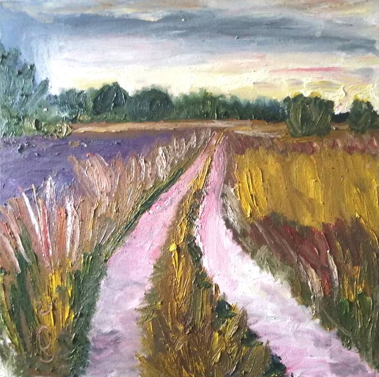 Original Landscape Painting by Marko Fenske | Contemporary Art on Canvas | On the way