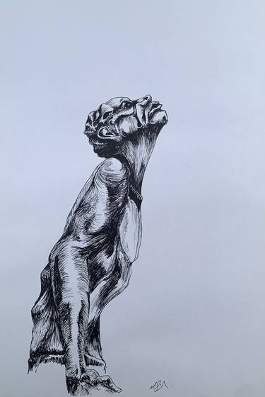 Original Figurative People Drawings by Margaret Smith