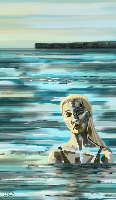 Original Contemporary Beach Mixed Media by Margaret Smith