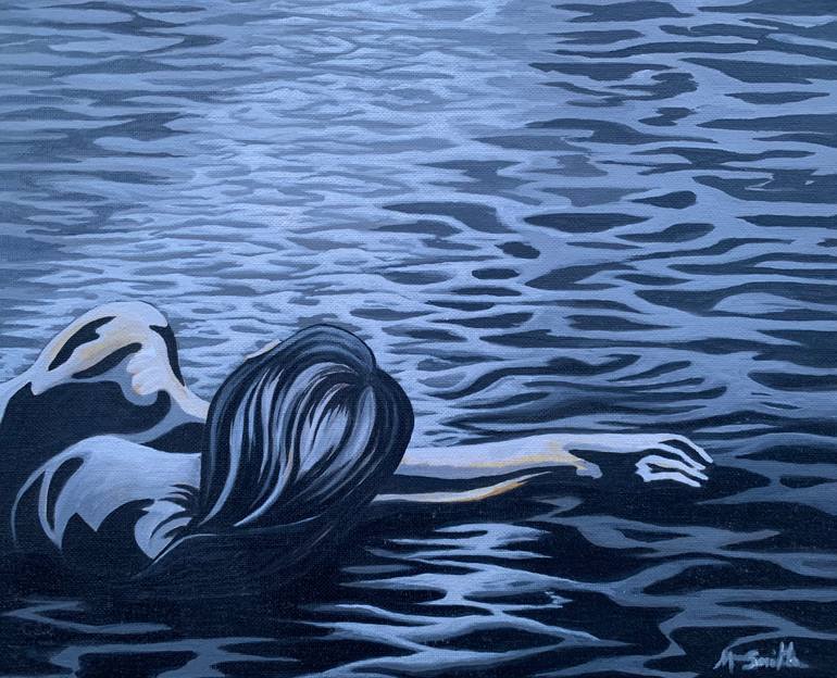 Original Figurative Seascape Painting by Margaret Smith