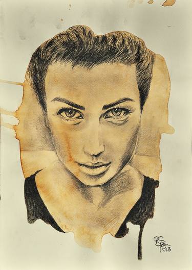 Print of Portraiture Celebrity Drawings by Josefa Nescu