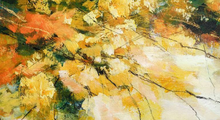 Original Abstract Expressionism Abstract Painting by Ira Ivanova