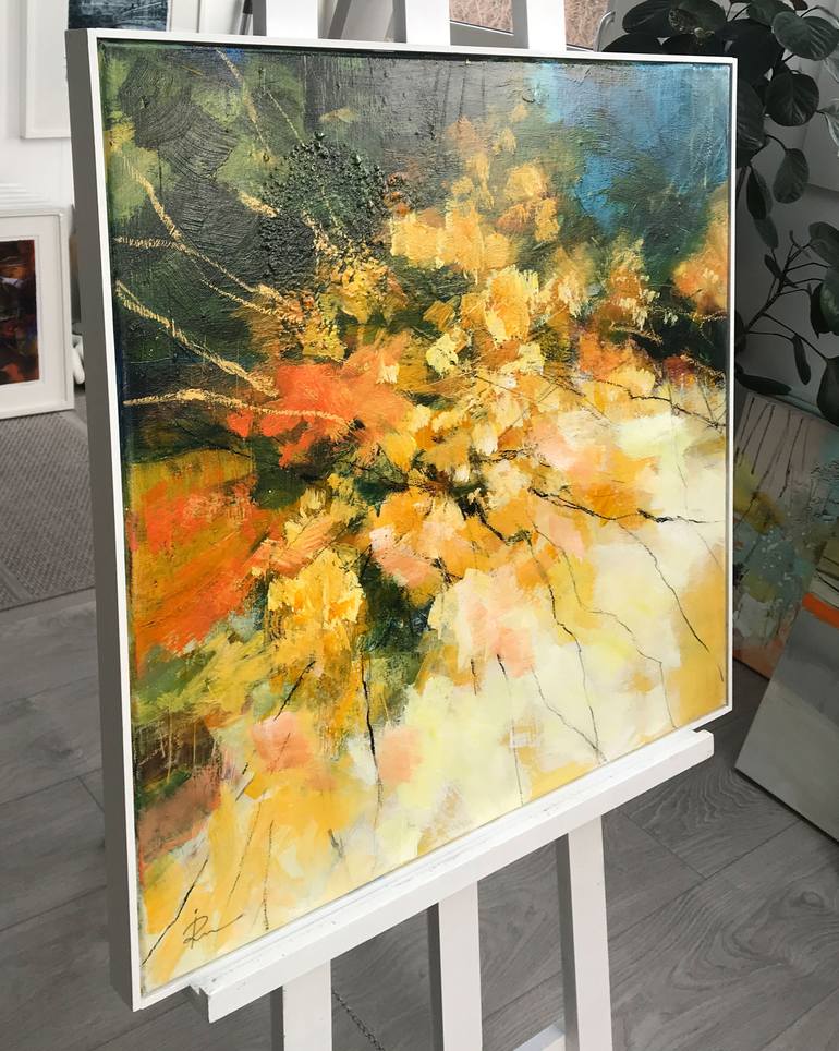 Original Abstract Expressionism Abstract Painting by Ira Ivanova