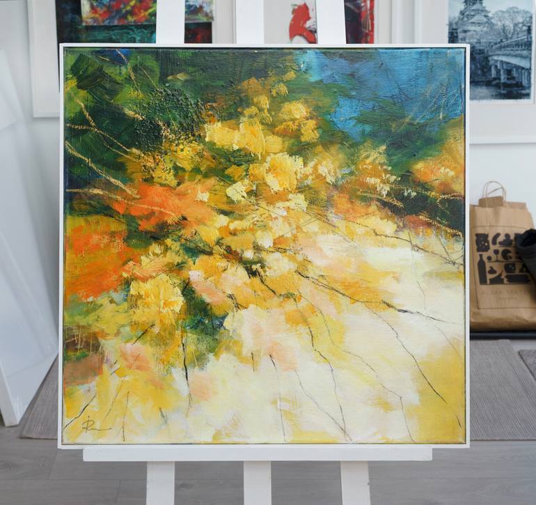 Original Abstract Expressionism Abstract Painting by Ira Ivanova