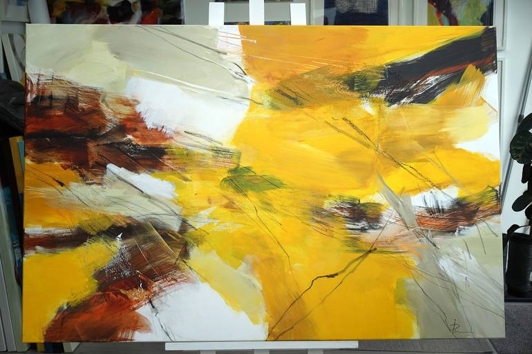 Original Abstract Expressionism Abstract Painting by Ira Ivanova