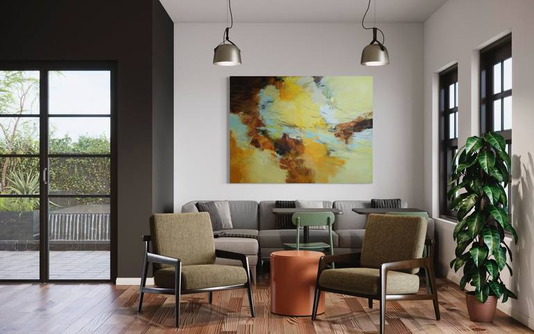 Original Abstract Expressionism Abstract Painting by Ira Ivanova