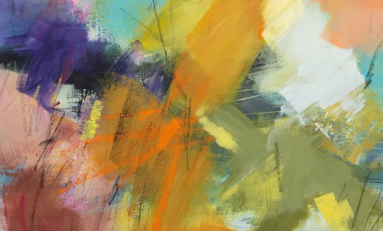 Original Abstract Expressionism Abstract Painting by Ira Ivanova